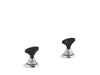 KOHLER K-98068-6NRO Artifacts Nero Marquina T-handle bathroom sink faucet handles
