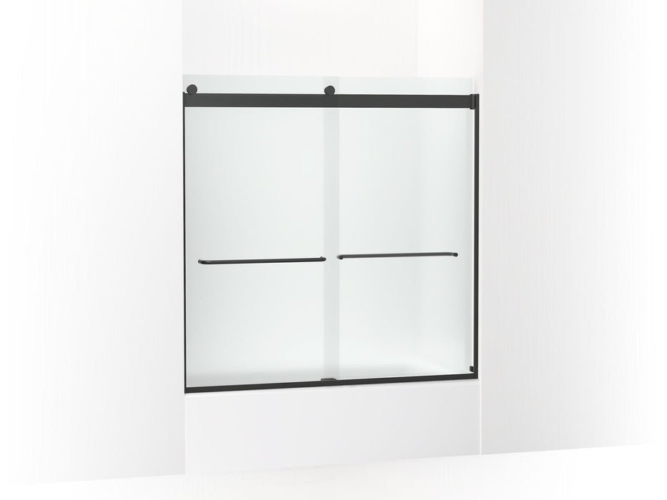 KOHLER K-706006-D3 Levity Sliding bath door, 59-3/4" H x 56-5/8 - 59-5/8" W, with 1/4" thick Frosted glass