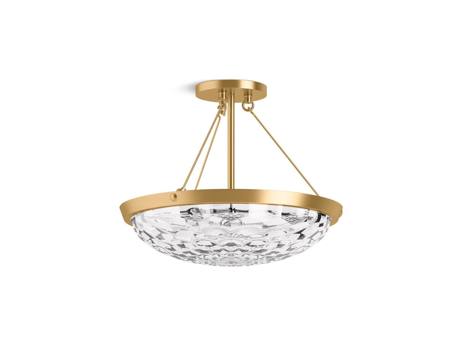 KOHLER K-29374-SF03B Arendela 15-1/2" semi-flush