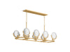 KOHLER K-29382-CH08B Arendela 38" linear chandelier