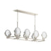 KOHLER K-29382-CH08B Arendela 38" linear chandelier