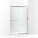 KOHLER K-707606-6L Elate Sliding shower door, 70-1/2" H x 44-1/4 - 47-5/8" W, with 1/4" thick Crystal Clear glass