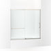 KOHLER K-707618-8L Elate Sliding bath door, 56-3/4" H x 56-1/4 - 59-5/8" W with heavy 5/16" thick Crystal Clear glass