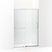 KOHLER K-707606-6L Elate Sliding shower door, 70-1/2" H x 44-1/4 - 47-5/8" W, with 1/4" thick Crystal Clear glass
