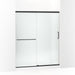 KOHLER K-707608-6D3 Elate Sliding shower door, 70-1/2" H x 56-1/4 - 59-5/8" W, with 1/4" thick Frosted glass