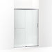 KOHLER K-707606-6D3 Elate Sliding shower door, 70-1/2" H x 44-1/4 - 47-5/8" W, with 1/4" thick Frosted glass