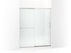 KOHLER K-707608-6D3 Elate Sliding shower door, 70-1/2" H x 56-1/4 - 59-5/8" W, with 1/4" thick Frosted glass