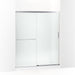 KOHLER K-707608-6D3 Elate Sliding shower door, 70-1/2" H x 56-1/4 - 59-5/8" W, with 1/4" thick Frosted glass