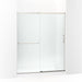 KOHLER K-707608-6L Elate Sliding shower door, 70-1/2" H x 56-1/4 - 59-5/8" W, with 1/4" thick Crystal Clear glass
