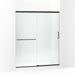 KOHLER K-707608-6L Elate Sliding shower door, 70-1/2" H x 56-1/4 - 59-5/8" W, with 1/4" thick Crystal Clear glass
