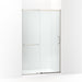 KOHLER K-707613-8L Elate Sliding shower door, 75-1/2" H x 44-1/4 - 47-5/8" W, with heavy 5/16" thick Crystal Clear glass