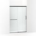 KOHLER K-707606-6D3 Elate Sliding shower door, 70-1/2" H x 44-1/4 - 47-5/8" W, with 1/4" thick Frosted glass