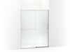 KOHLER K-707607-6L Elate Sliding shower door, 70-1/2" H x 50-1/4 - 53-5/8" W, with 1/4" thick Crystal Clear glass