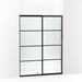 KOHLER K-707607-6G79 Elate Sliding shower door, 70-1/2" H x 50-1/4 - 53-5/8" W, with 1/4" thick Crystal Clear glass with rectangular grille pattern