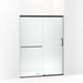 KOHLER K-707607-6D3 Elate Sliding shower door, 70-1/2" H x 50-1/4 - 53-5/8" W, with 1/4" thick Frosted glass