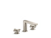 KOHLER K-73060-3 Composed Widespread bathroom sink faucet with Cross handles, 1.2 gpm