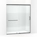 KOHLER K-707616-8G81 Elate Sliding shower door, 75-1/2" H x 62-1/4 - 65-5/8" W with heavy 5/16" thick Crystal Clear glass with privacy band