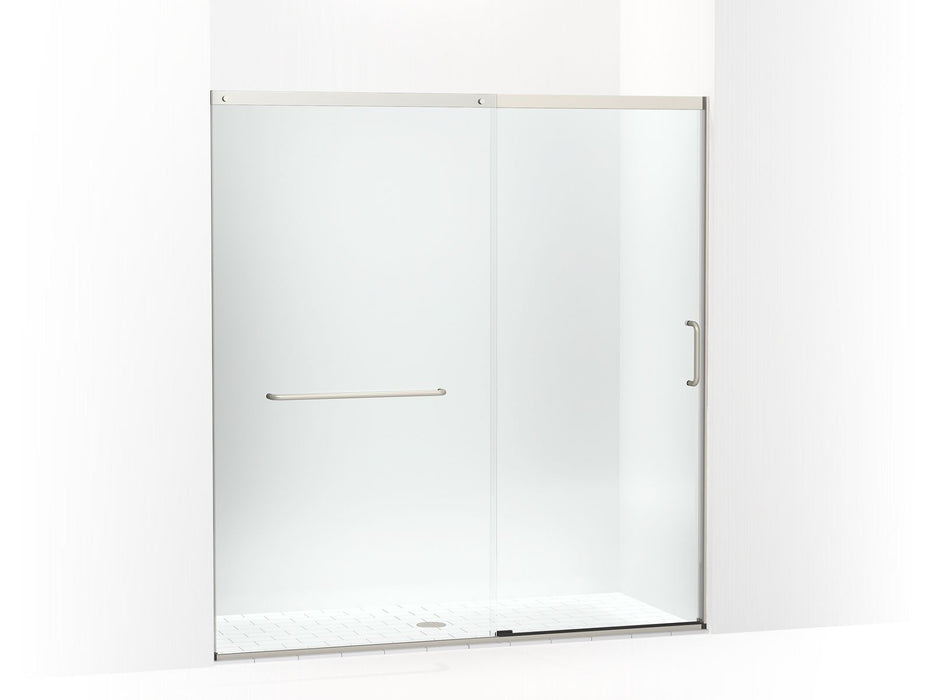 KOHLER K-707617-8L Elate Sliding shower door, 75-1/2" H x 68-1/4 - 71-5/8" W, with heavy 5/16" thick Crystal Clear glass