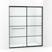KOHLER K-707616-8G80 Elate Sliding shower door, 75-1/2" H x 62-1/4 - 65-5/8" W, with heavy 5/16" thick Frosted glass with rectangular grille pattern