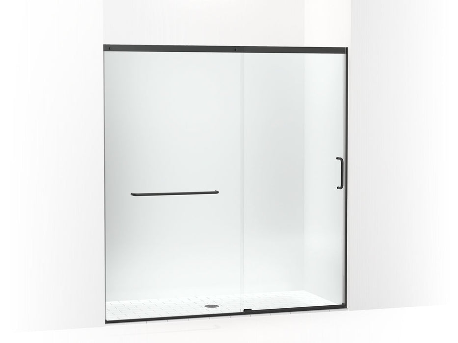 KOHLER K-707617-8L Elate Sliding shower door, 75-1/2" H x 68-1/4 - 71-5/8" W, with heavy 5/16" thick Crystal Clear glass
