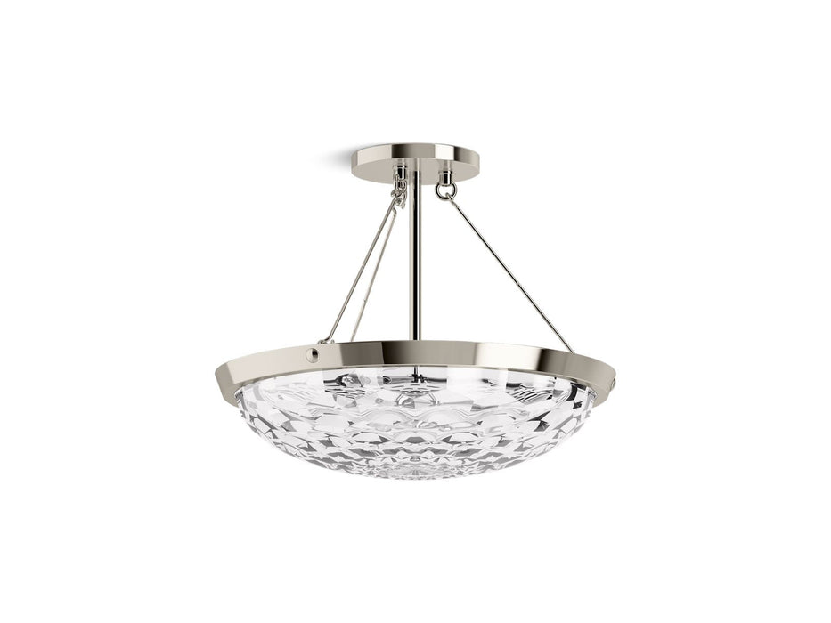 KOHLER K-29374-SF03B Arendela 15-1/2" semi-flush