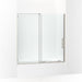 KOHLER K-707623-8L Echelon Sliding bath door, 58-1/4" H x 55-3/4 - 59-3/4" W, with 5/16" thick Crystal Clear glass