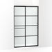 KOHLER K-707613-8G79 Elate Sliding shower door, 75-1/2" H x 44-1/4 - 47-5/8" W, with heavy 5/16" thick Crystal Clear glass with rectangular grille pattern