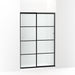 KOHLER K-707606-6G80 Elate Sliding shower door, 70-1/2" H x 44-1/4 - 47-5/8" W, with 1/4" thick Frosted glass with rectangular grille pattern