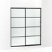 KOHLER K-707608-6G79 Elate Sliding shower door, 70-1/2" H x 56-1/4 - 59-5/8" W, with 1/4" thick Crystal Clear glass with rectangular grille pattern