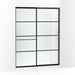 KOHLER K-707615-8G79 Elate Sliding shower door, 75-1/2" H x 56-1/4 - 59-5/8" W, with heavy 5/16" thick Crystal Clear glass with rectangular grille pattern