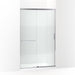 KOHLER K-707613-8G81 Elate Sliding shower door, 75-1/2" H x 44-1/4 - 47-5/8" W, with heavy 5/16" thick Crystal Clear glass with privacy band