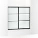 KOHLER K-707609-6G80 Elate Sliding bath door, 56-3/4" H x 56-1/4 - 59-5/8" W, with 1/4" thick Frosted glass with rectangular grille pattern