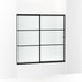 KOHLER K-707609-6G79 Elate Sliding bath door, 56-3/4" H x 56-1/4 - 59-5/8" W, with 1/4" thick Crystal Clear glass with rectangular grille pattern