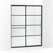 KOHLER K-707615-8G80 Elate Sliding shower door, 75-1/2" H x 56-1/4 - 59-5/8" W, with heavy 5/16" thick Frosted glass with rectangular grille pattern