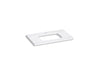 KOHLER K-28252 Silestone 37" quartz vanity top with rectangular cutout for Carillon sink
