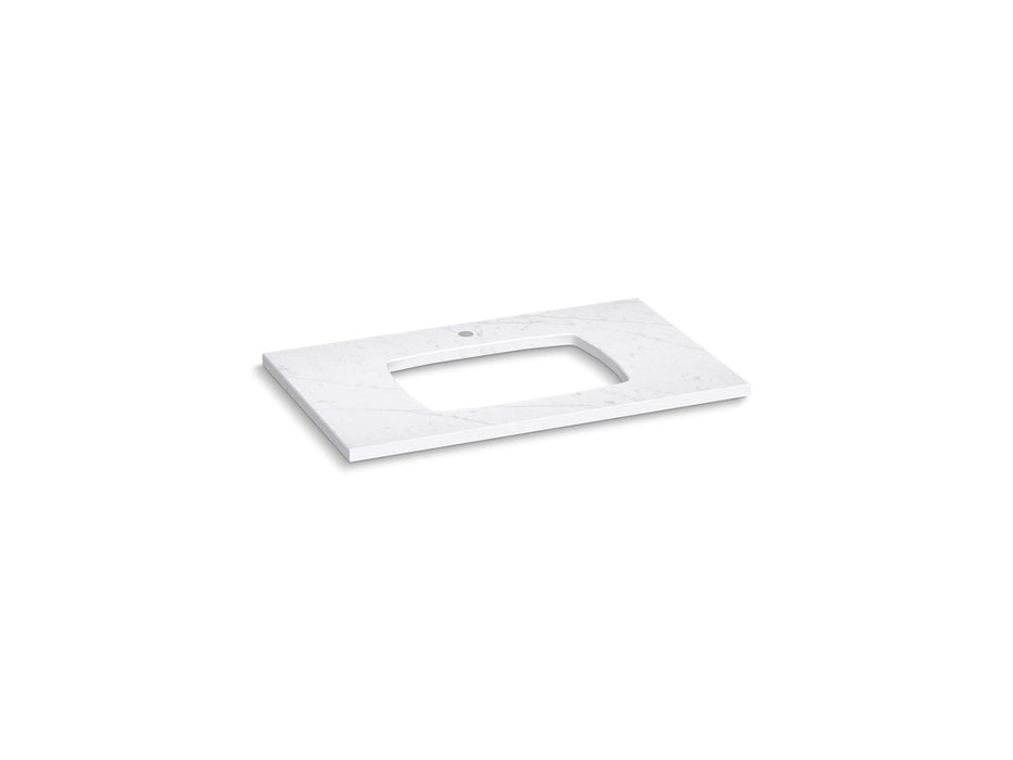 KOHLER K-28252 Silestone 37" quartz vanity top with rectangular cutout for Carillon sink