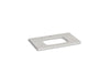 KOHLER K-28252 Silestone 37" quartz vanity top with rectangular cutout for Carillon sink