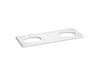 KOHLER K-28256 Silestone quartz 61" vanity top with double oval cutouts