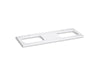 KOHLER K-28260 Silestone quartz 61" vanity top with double Carillon Rectangle cutouts