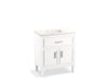 KOHLER K-33544-ASB Southerk 30" bathroom vanity cabinet with sink and quartz top