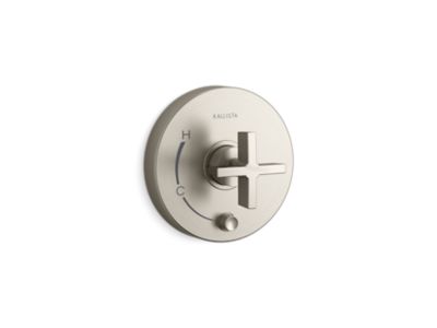 Kallista P24416-CR One Pb Shower Trim W/Divrt, Cross Hdl