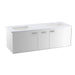 KOHLER Jute 60" wall-hung bathroom vanity cabinet with sinks and quartz top