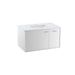 KOHLER Jute 36" wall-hung bathroom vanity cabinet with sink and quartz top