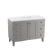 KOHLER Poplin 48" bathroom vanity cabinet with sink and quartz top