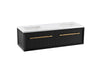 KOHLER Enivo 60" wall-hung bathroom vanity cabinet with sinks and quartz top