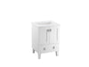 KOHLER Poplin 24" bathroom vanity cabinet with sink and quartz top