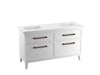 KOHLER Artifacts™ 60" bathroom vanity cabinet with sinks and quartz top