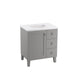 KOHLER Poplin 30" bathroom vanity cabinet with sink and quartz top