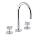 Kallista P24490-CR One Basin Set, Gooseneck, Cross Handle