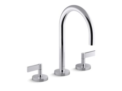 Kallista P24490-LV One Basin Set, Gooseneck, Lever Handle